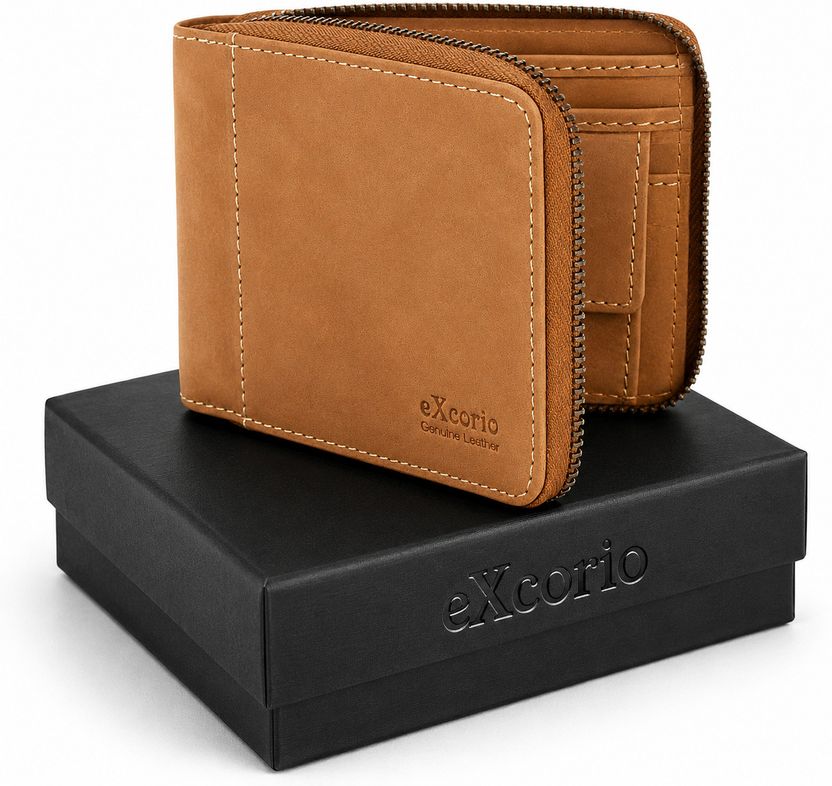 takhorn Men Blue Genuine Leather RFID Wallet - Image 10