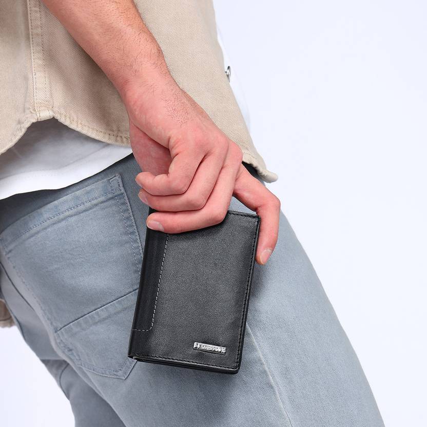 Sassora Men Casual, Ethnic, Travel, Trendy, Formal, Evening/Party Black, Tan Genuine Leather Wallet