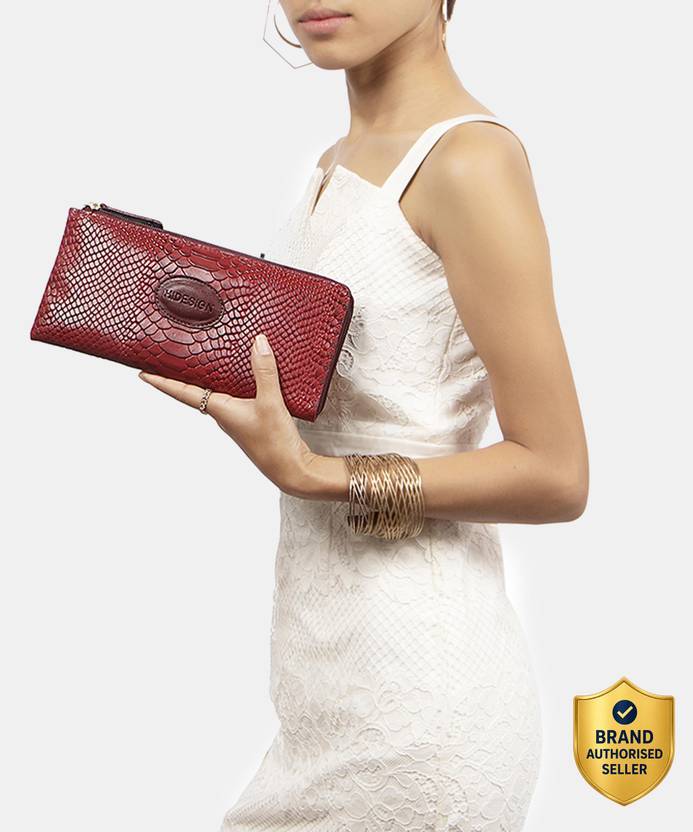 HIDESIGN Women Casual Brown Genuine Leather Wallet