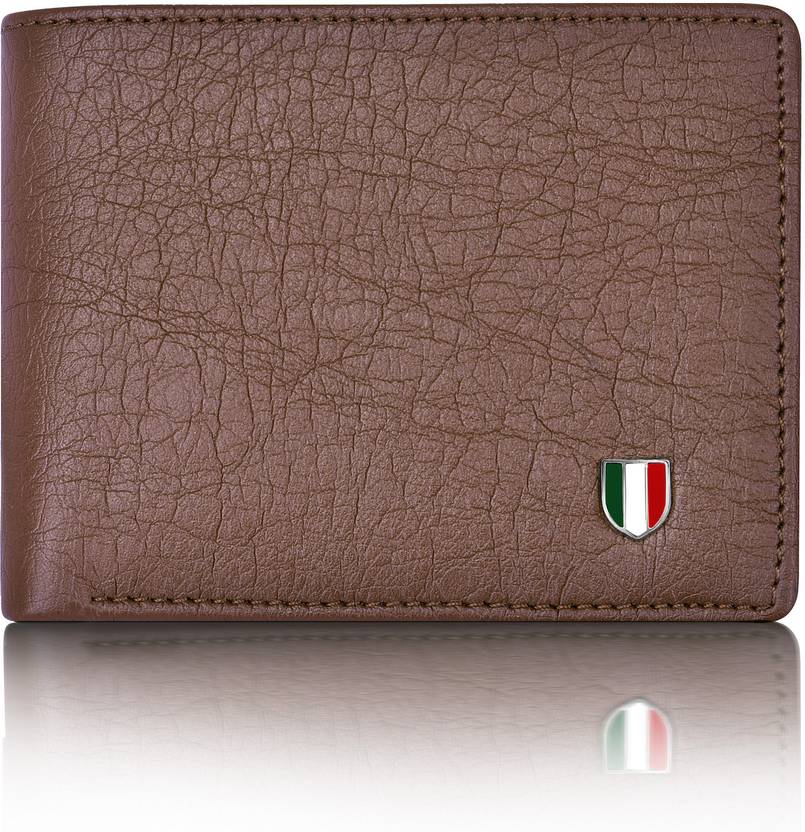 GIOVANNY Men Brown Artificial Leather Wallet - Mini