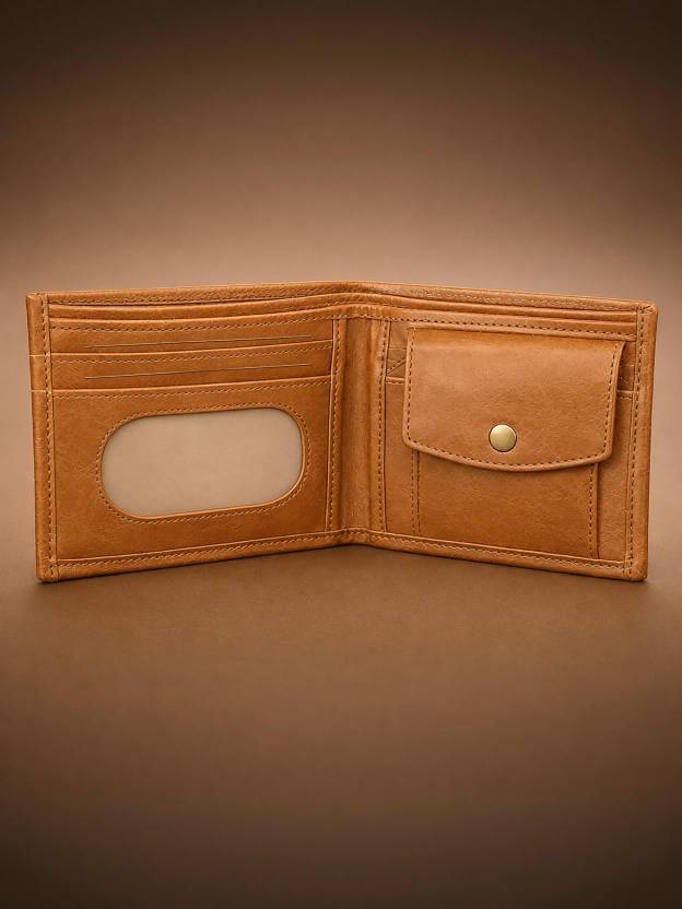 dreamcollection Men Casual, Ethnic, Formal, Travel, Trendy Brown Genuine Leather Wallet
