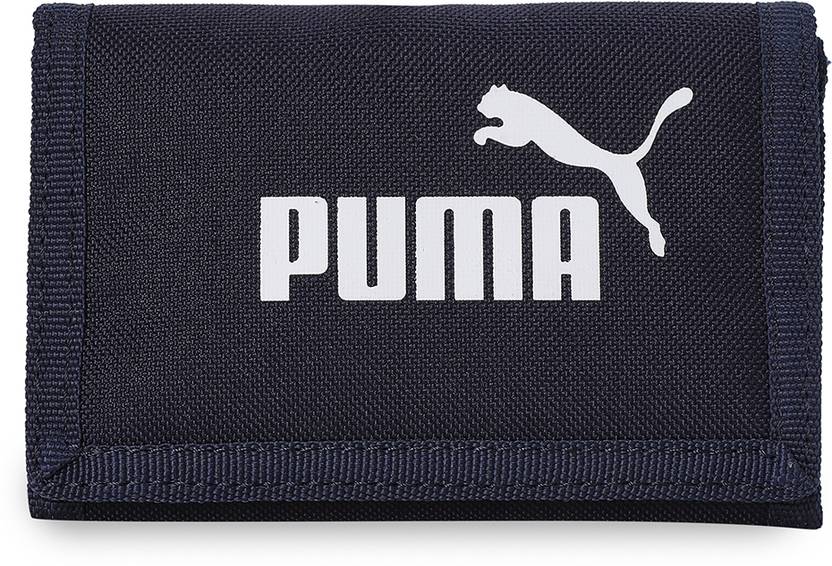 PUMA Men & Women Casual Blue Fabric Wallet
