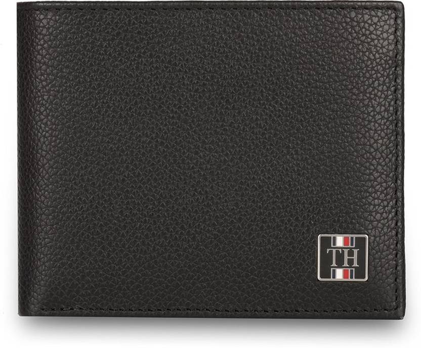 TOMMY HILFIGER Men Casual Black Genuine Leather Wallet