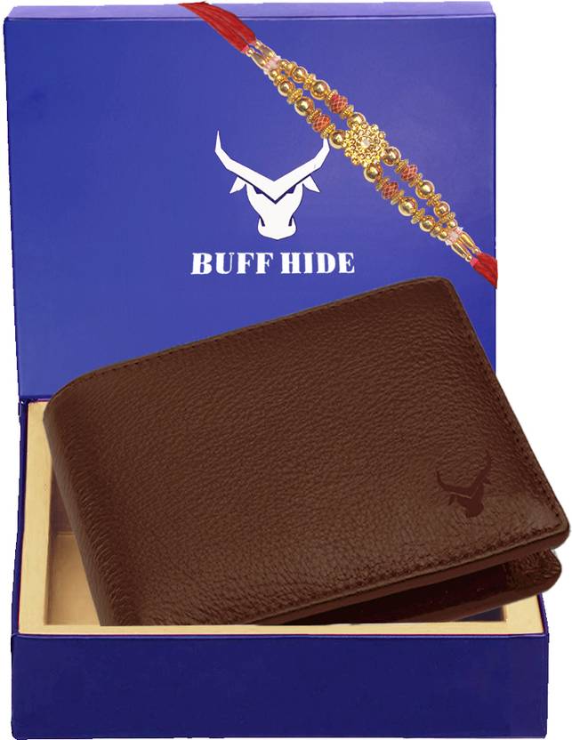 BUFFHIDE Men Casual, Evening/Party, Formal, Travel Tan Genuine Leather RFID  Wallet