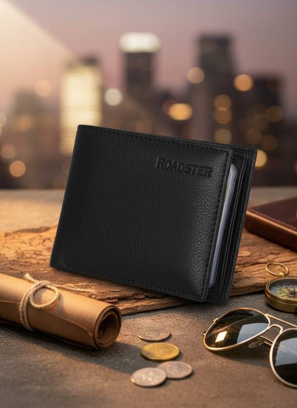 Roadster Men Formal, Travel, Trendy, Casual Black Artificial Leather Wallet