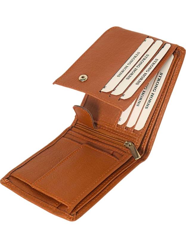 Strong Horns Men Formal, Casual Brown Artificial Leather Wallet