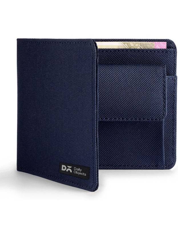 DailyObjects Men Formal Blue Fabric Wallet - Regular Size