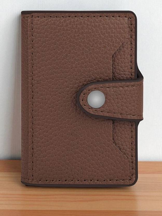 WROGN Men & Women Brown Artificial Leather Card Holder