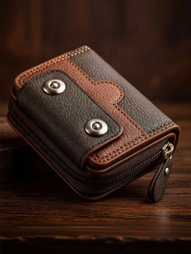 Nexbelt Brown Artificial Leather Card Holder - Image 1