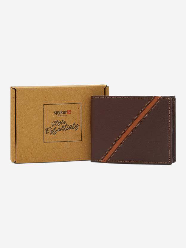 Spykar Men Casual Brown Genuine Leather Wallet