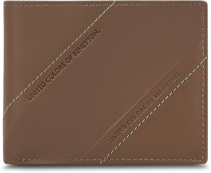 United Colors of Benetton Men Casual Brown Genuine Leather Wallet