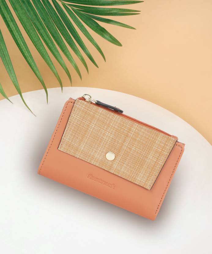 Fastrack Women Casual Tan Fabric Wallet  (6 Card Slots)