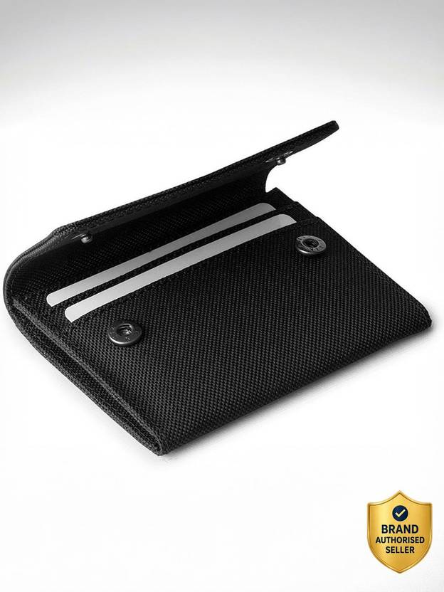 DailyObjects Women Casual Black Canvas Wallet