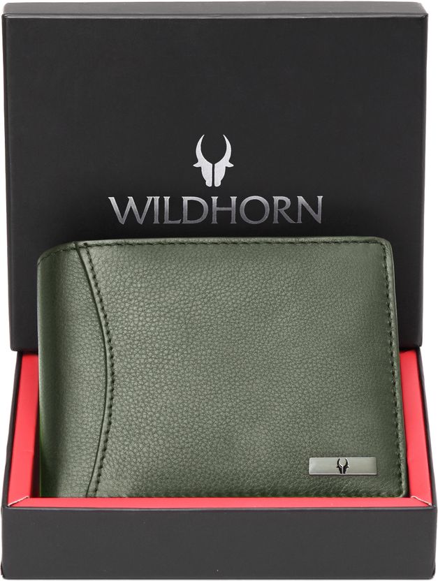 WILDHORN Men Blue Leather Wallet 9 Card Slots - Image 6