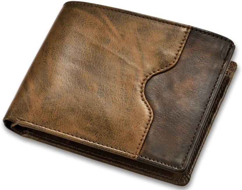 BURAK Men Casual, Formal, Trendy, Ethnic Brown, Tan Artificial Leather Wallet
