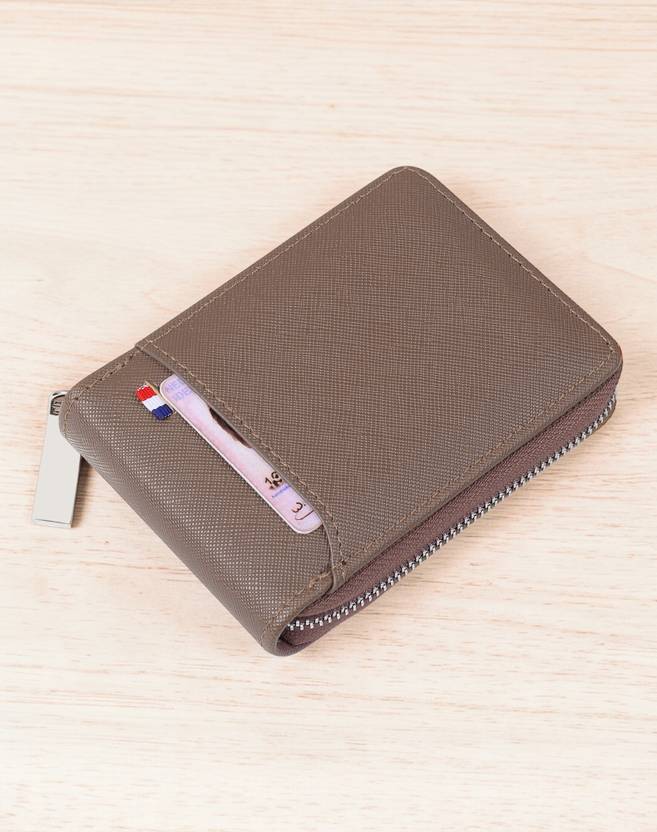 WROGN Men & Women Brown Artificial Leather Card Holder