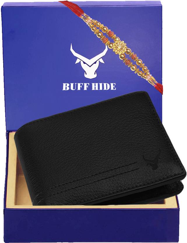 BUFFHIDE Men Evening/Party, Casual, Formal, Travel Black Genuine Leather Wallet