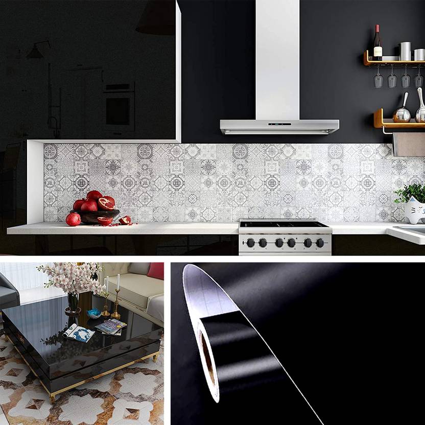 Wallcol Abstract Black Wallpaper Price in India Buy Wallcol Abstract