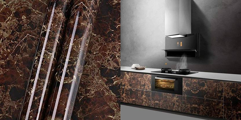 ANUSHKA ENTERPRISE 286 cm Iron Elegance: Wallpaper for Almirah of Iron Self Adhesive Sticker