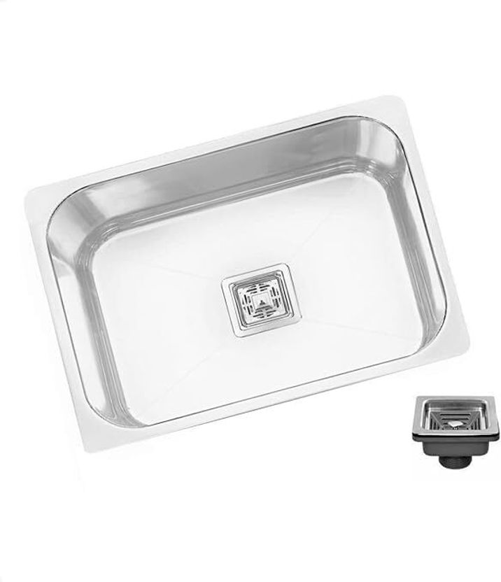 NIRALI Kitchen Sink Grace Plain 24x18x9 inch Diamond Cut - Image 1