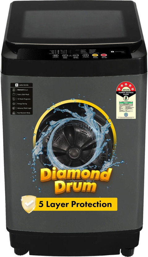 Realme Techlife 7 Kg 5 Star Rating Fabric Safe Wash Fully