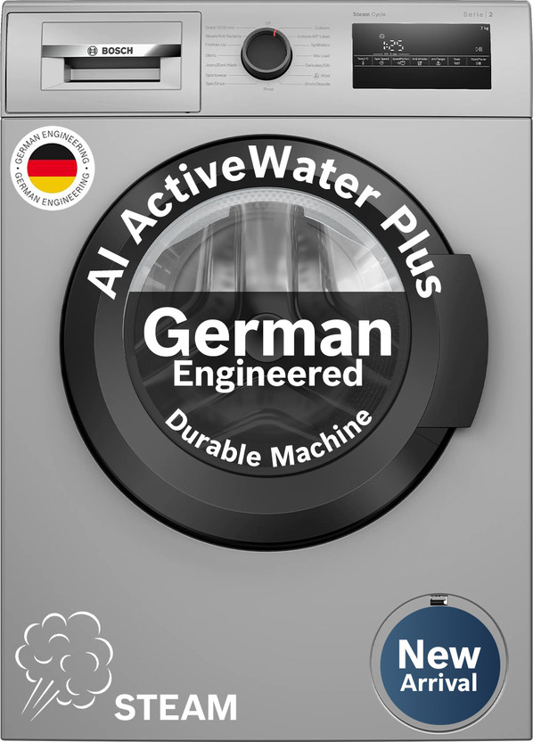 Bosch 7 Kg Steam Fully Automatic Front Load Washing Machine In