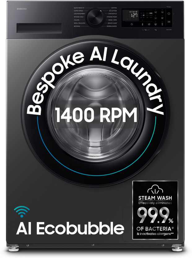 Samsung 12 Kg 5 Star Ai Ecobubble Super Speed Wi Fi Hygiene