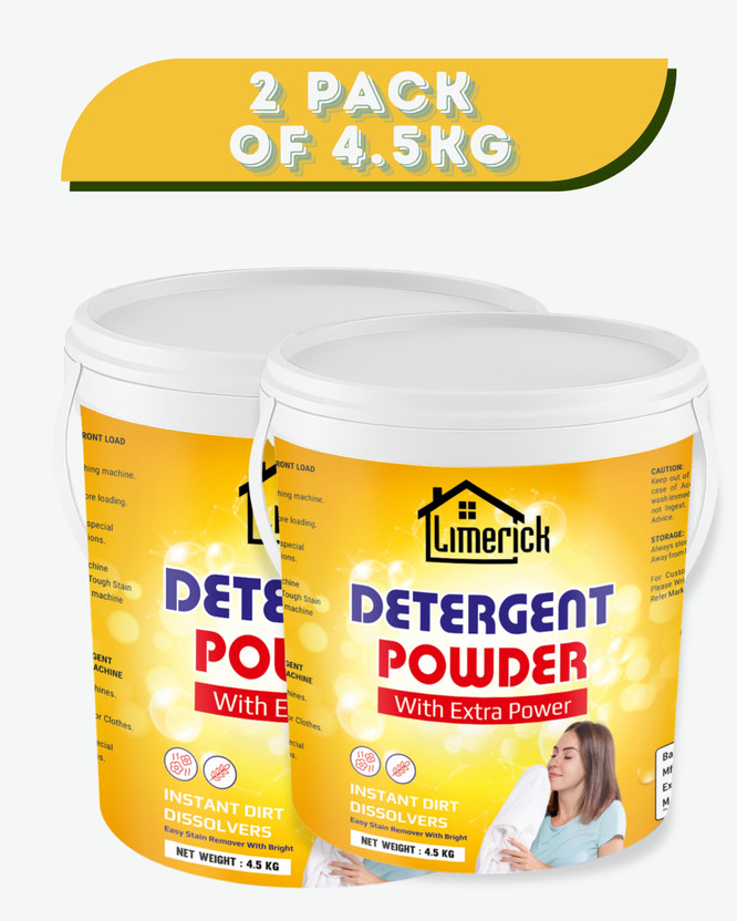 LIMERICK Fresh Bright Wash Detergent Powder 9 kg Fabric Care