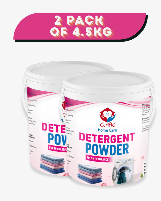 CURIFIC Bright Wash Laundry Powder 9 kg Tough Staen Remover