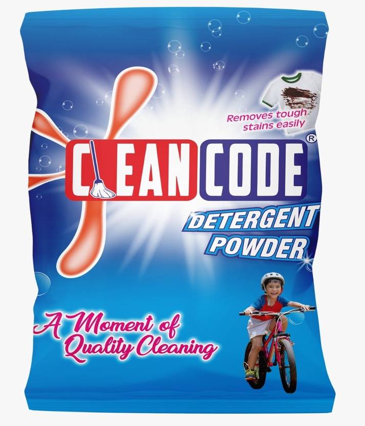 Clean Code DETERGRNT POWDER (1 KG X 5 PACKET) Detergent Powder 5 kg
