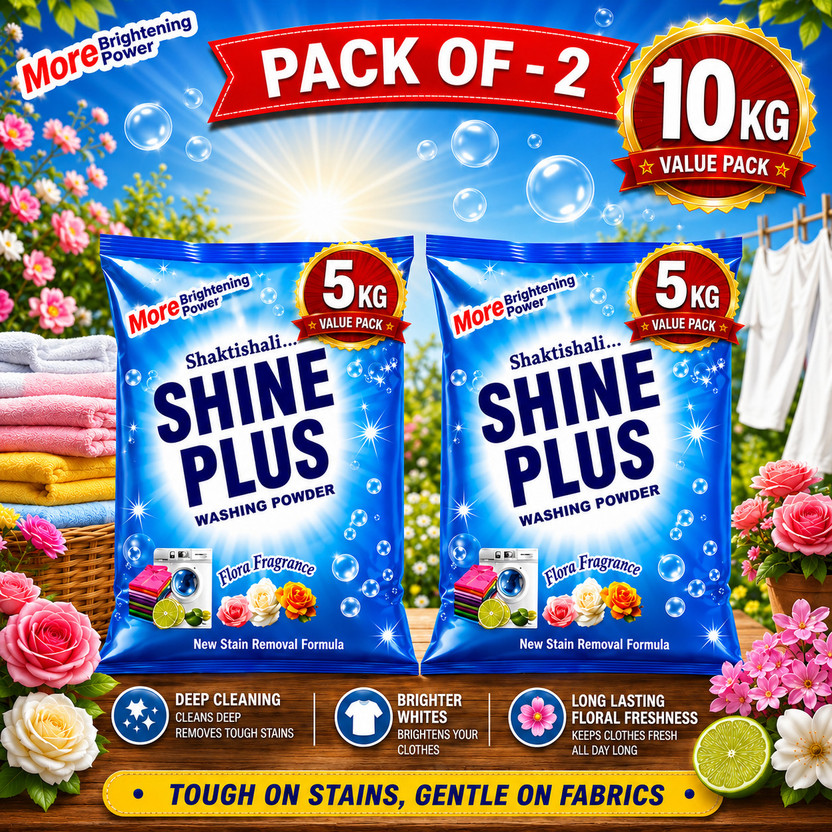 Shine Plus setergent wasyhing powder 10kg Detergent Pow...