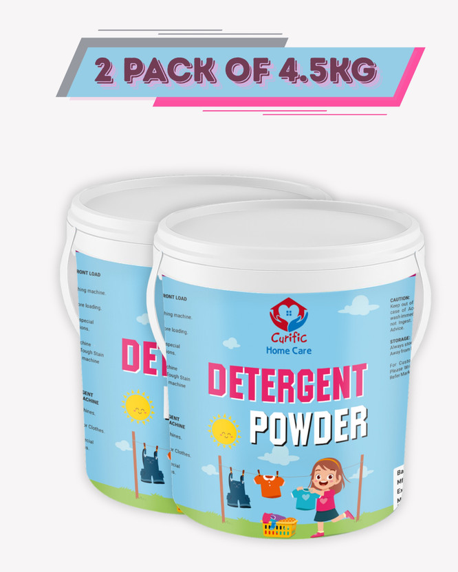 CURIFIC Fresh Clean Detergent Powder 9 kg Multi Purpose Wash