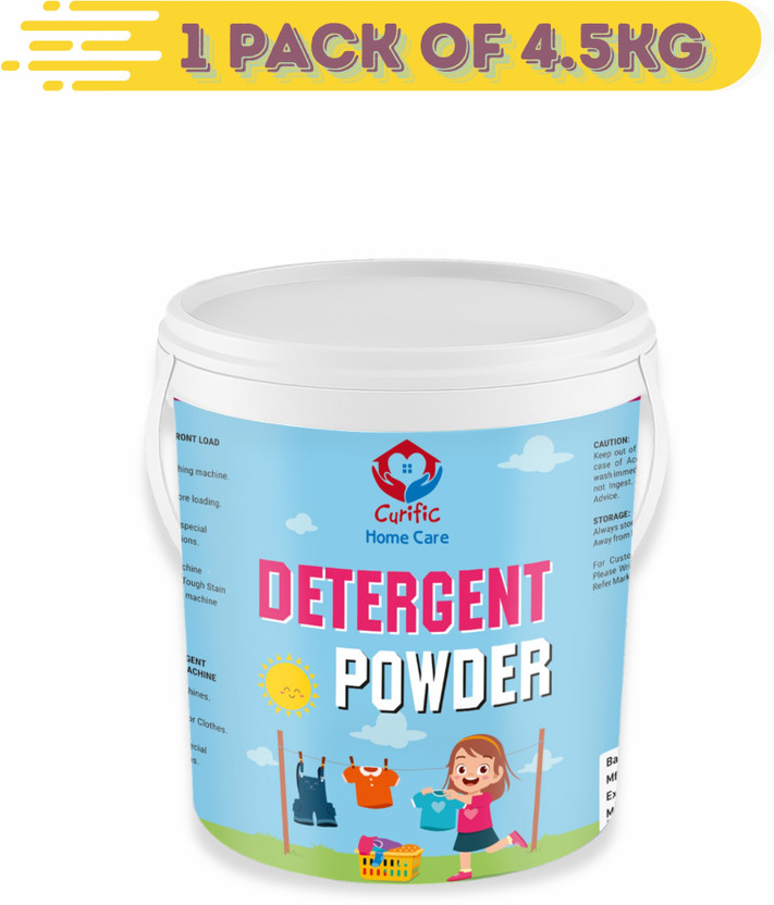 CURIFIC Fresh Clean Detergent Powder 4.5 kg Multi Purpose Wash