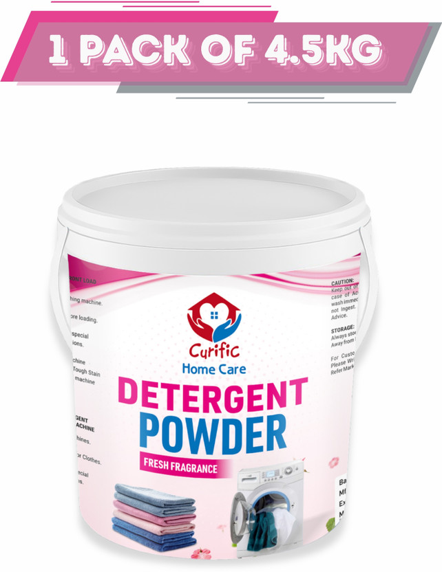 CURIFIC Pure Fresh Detergent Powder 4.5 kg Long Lasting