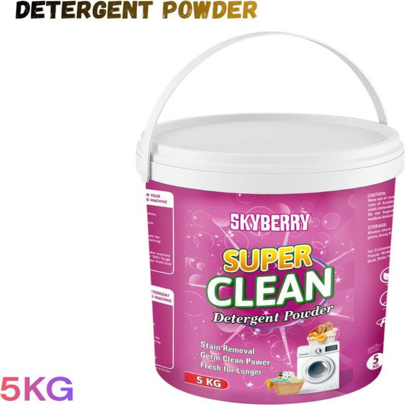 skyberry UltraLeaf Pink Fabric Wash Powder with Fresh Fragrance