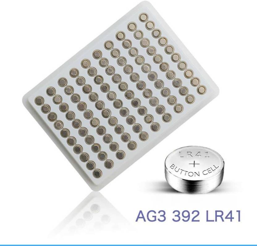 LiveStore Original LR41 AG3 SR41 1.5V Alkaline Button Coin Cell Pack of Battery 100-piece Watch Repair Kit