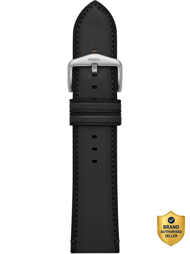 FOSSIL Mens Strap Bar 24 mm Genuine Leather Watch Strap