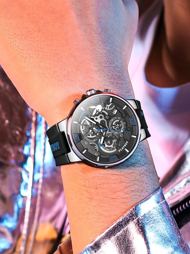 PLAYBOY Men's Analog Watch CIF-P-G3063JH-BHL - Image 4