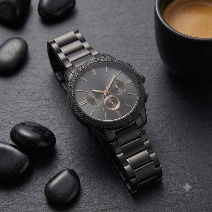 buyhatke PREMIUM SERIES Analog Watch  - For Men BLACK CHAIN WATCH 152