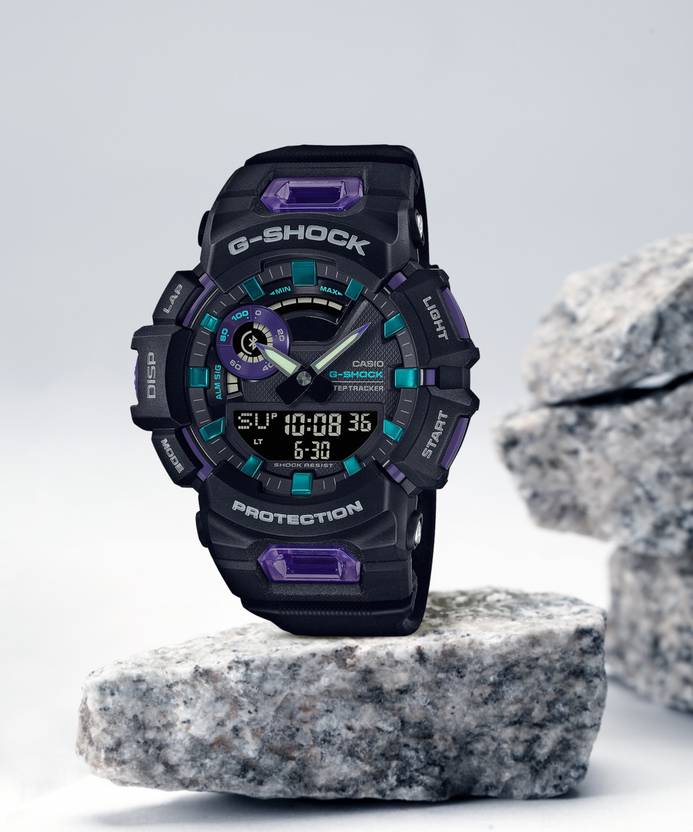 CASIO GBA-900-1A6DR G-SHOCK Multi-Coloured Dial Black Resin Strap ...