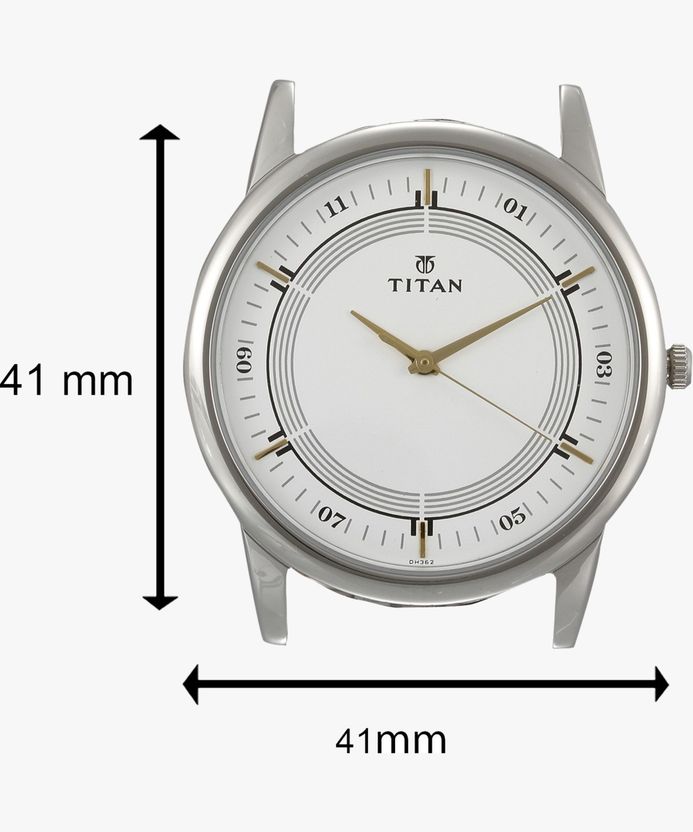 Titan Quartz White Dial Silver Metal Strap Analog Watch - Image 8