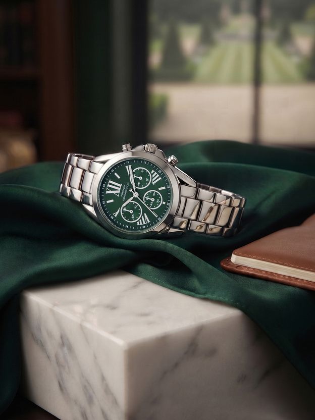 French Connection Green Round Quartz Analog Watch - Image 2