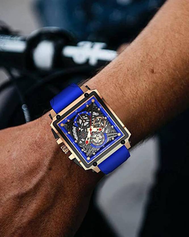 LIGE Analog Chronograph with Date Display Military Sports Analog Watch  - For Men 8936-Blue