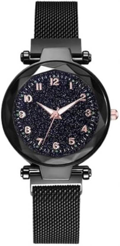 Anaiza MG NUMBER-BLACK Analog Watch - For Women