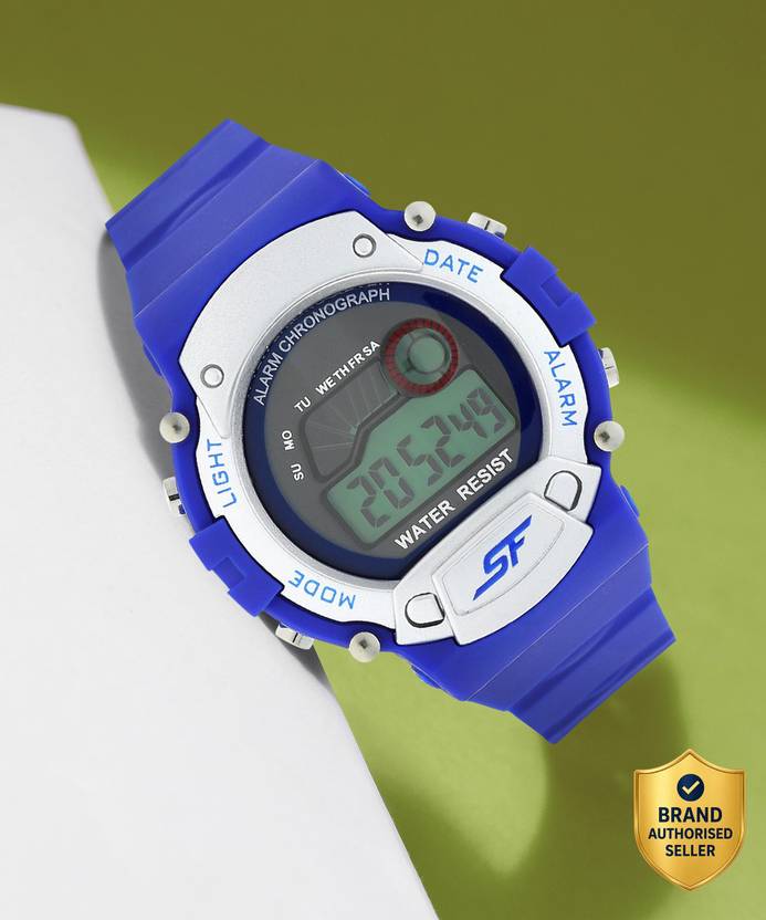 SONATA SF Digital Dial Blue Plastic Strap Digital Watch - For Men NT7982PP07,NU7982PP07