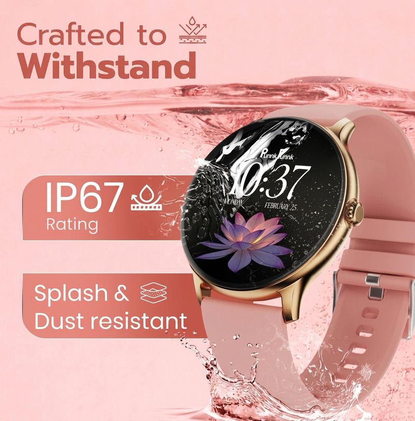 ROXTO Smart Round Pink Watch - Image 5