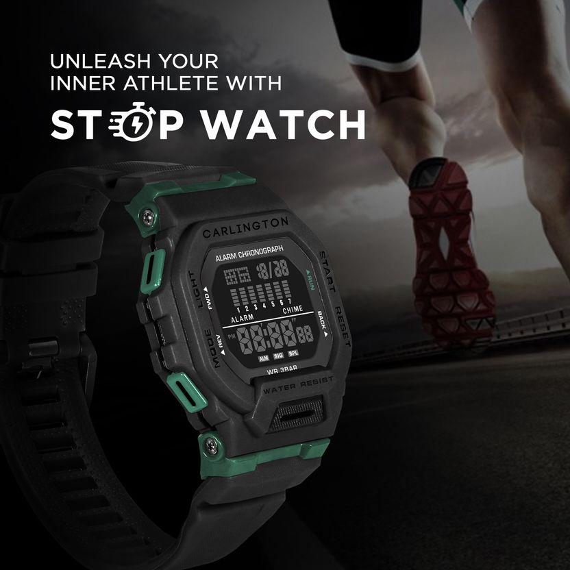 Carlington Endurance Series Digital Watch - CT 2106 Black - Image 3