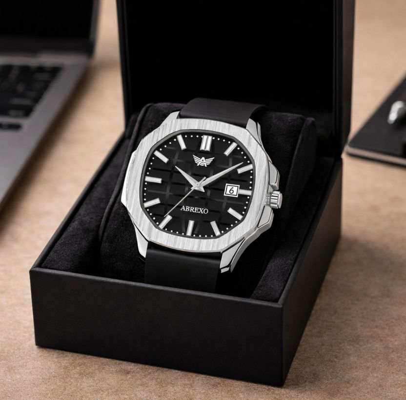 ABREXO GODFATHER Square Chrono Gold Dial - Image 9