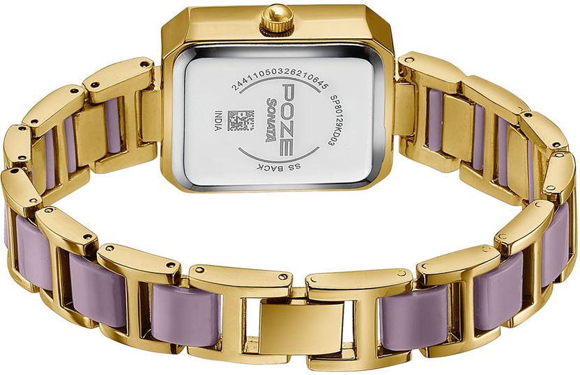 SONATA Poze 9 Quartz Purple Dial Watch - Image 6