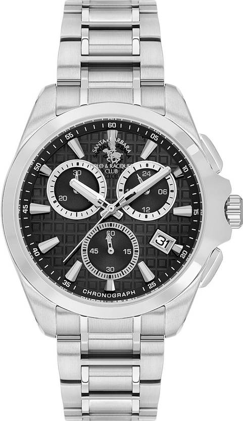 Santa Barbara Polo & Racquet Club Quartz Black Dial Analog Watch  - For Men SB.1.10591-2